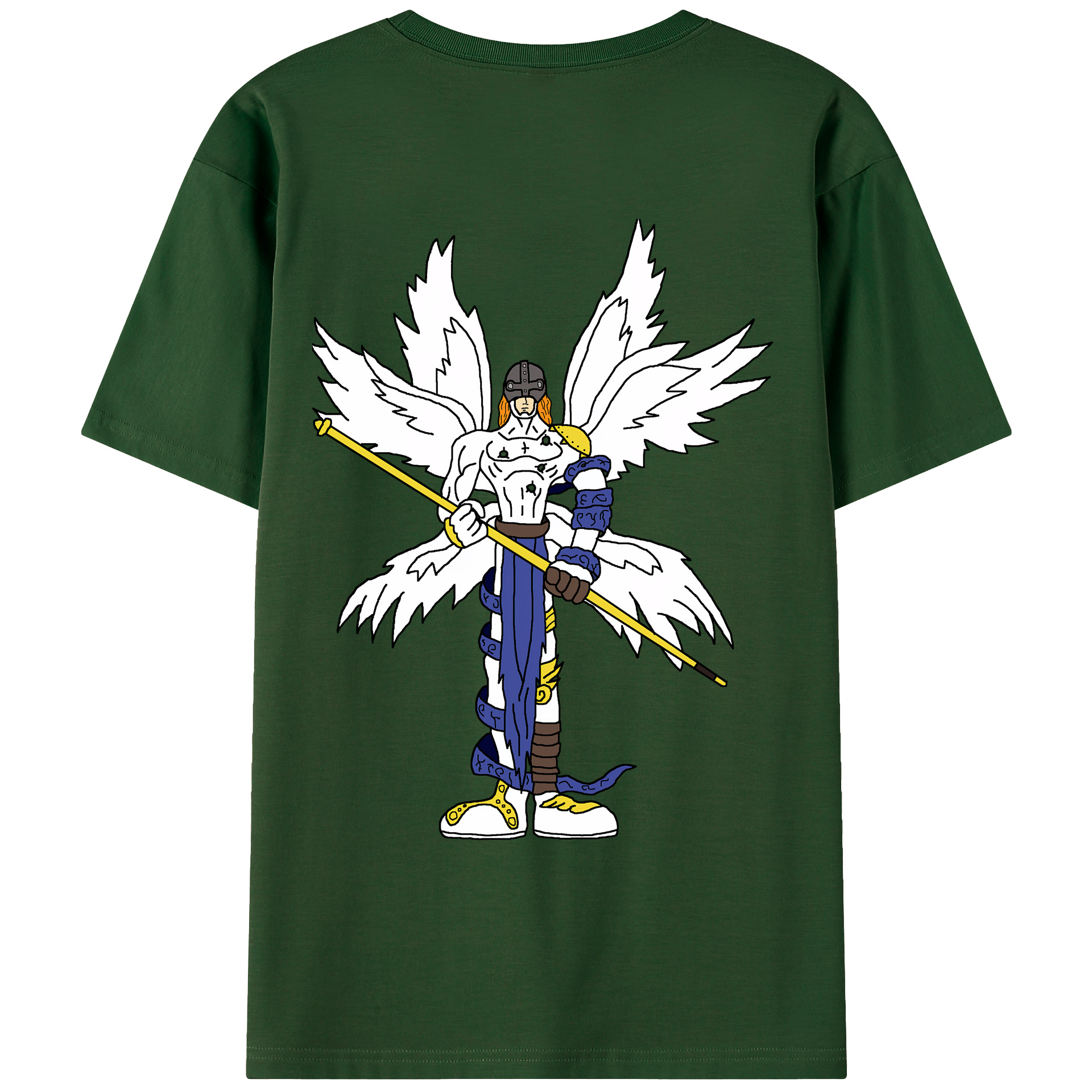 （画像用） Digimon デジタルモンスター/デジモン 綿100％半袖Tシャツ（背面プリント）